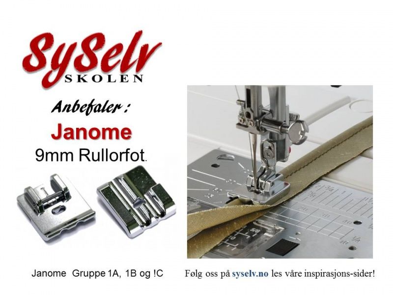 Janome Rullorfot 9mm