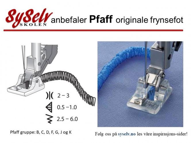 Hovedbilde Pfaff Frynsefot