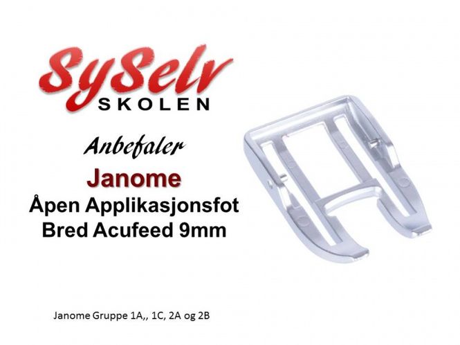 Hovedbilde Janome Applikasjonsfot åpen ...