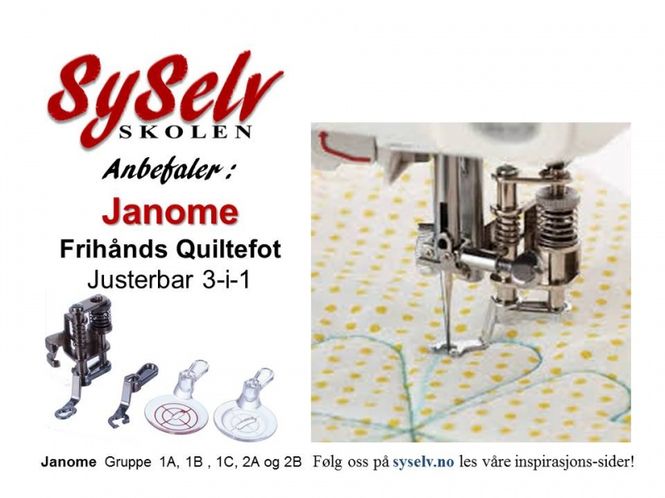 Hovedbilde Janome Frihånds Quiltefot ...