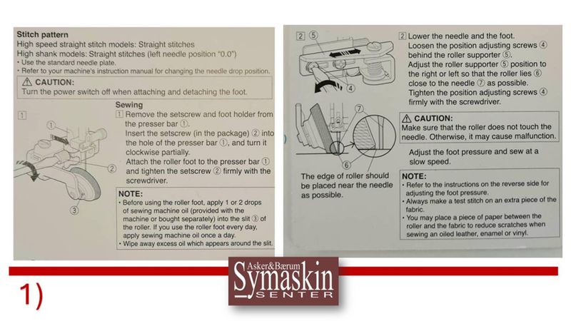 Janome HD Rullefot Semi industriell